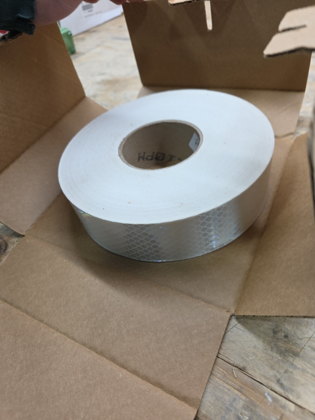 3M Diamond Grade Conspicuity Markings 973-10NL White, 2 In x 50 yd