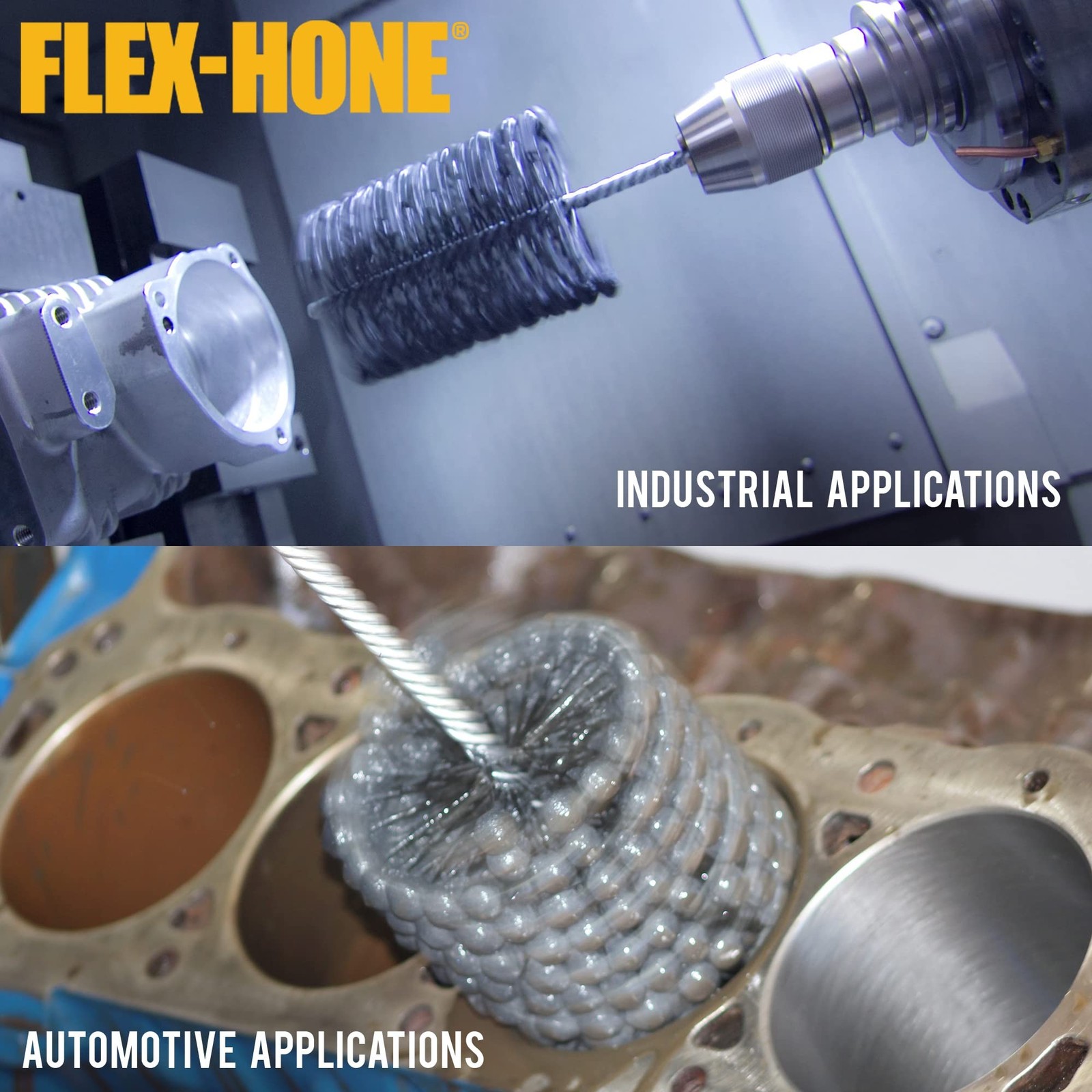 Flex-Hone 4″ (101MM) 320 Grit Silicon Carbide Commercial Grade