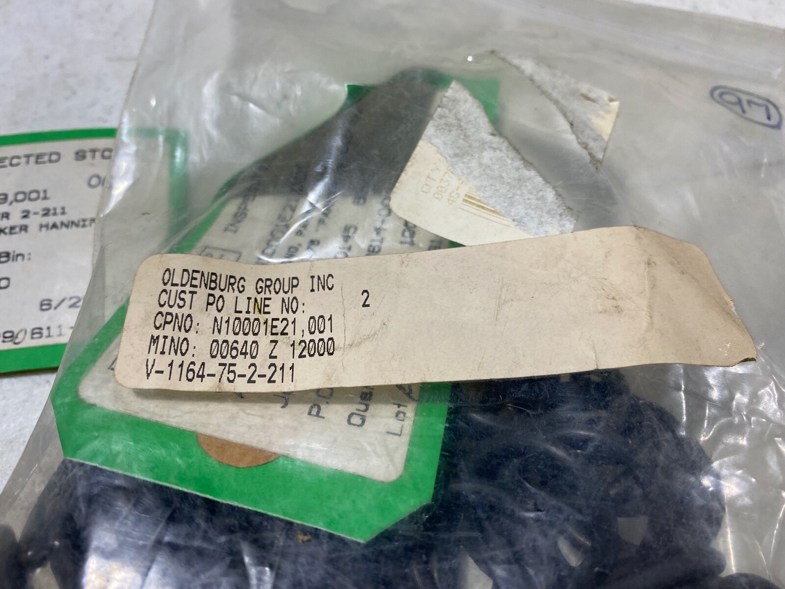 185x Parker Hannifin 2-211 O Rings Compound V-1184-75, 17mm x 11mm x 3mm, NOS