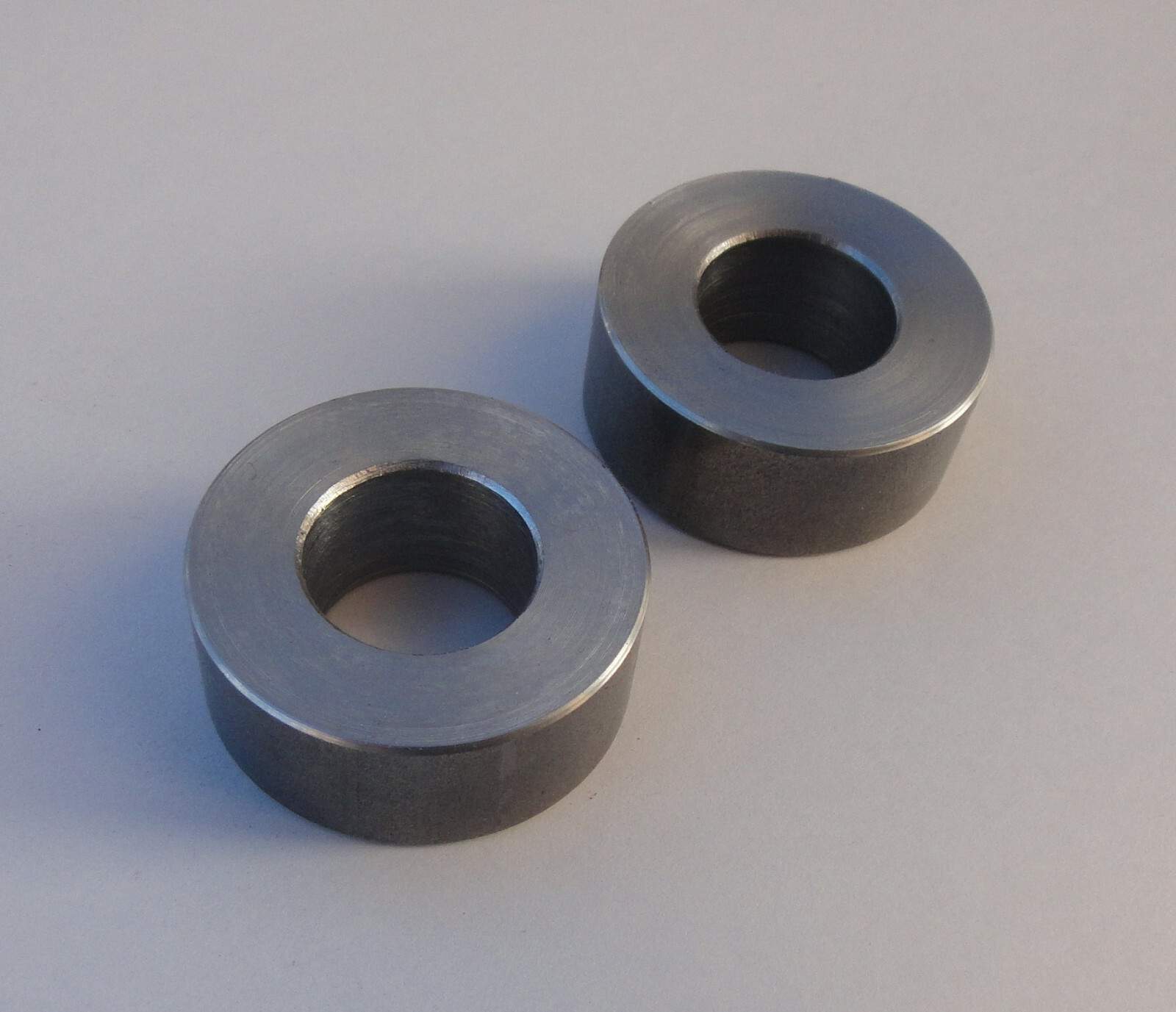 QTY(2) 5/8″ ID x 1-1/4″ OD x 1/2″ Tall Steel Weldable Spacer Dolly Cart Wheel