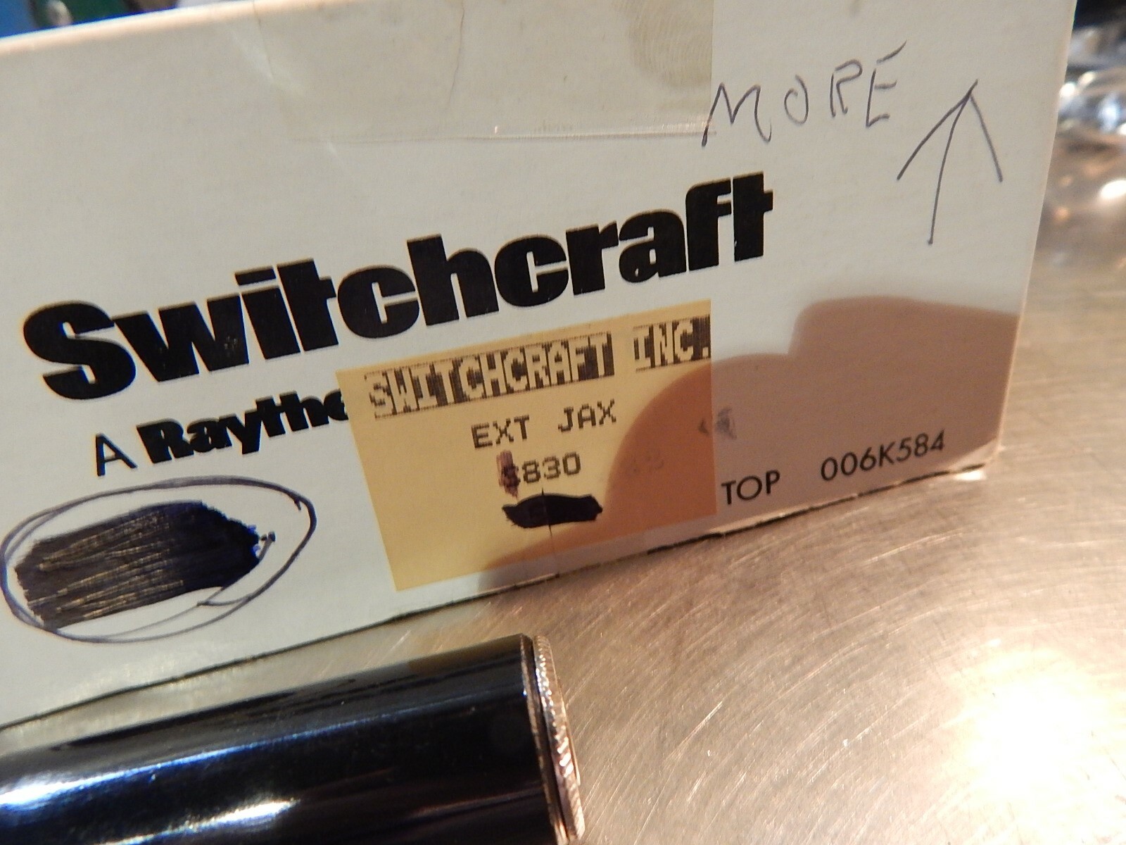 NEW Switchcraft 830 Inline .250 TRS Microphone Jack Collins Drake 1/4