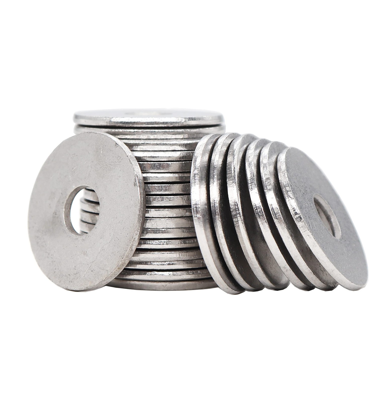 100pcs M8 Flat Washers(OD=24mm, 2mm Thickness) 304 Stainiless Steel / 18-8, P…