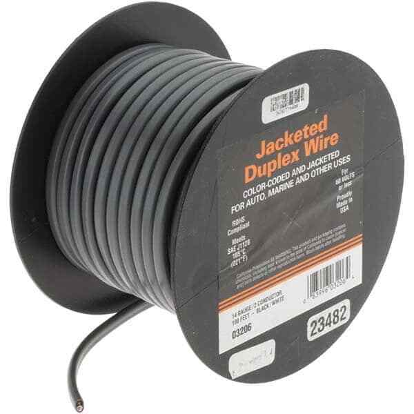 EastPenn 23482 14 AWG, 100′ OAL, Hook Up Wire Gray PVC Jacket