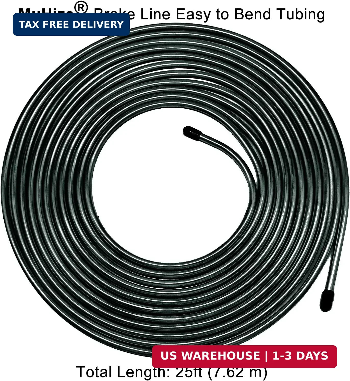 MuHize Brake Line Tubing Kit 3/16 inch 25 Feet with 16 Flare Fittings – Rust-Pro