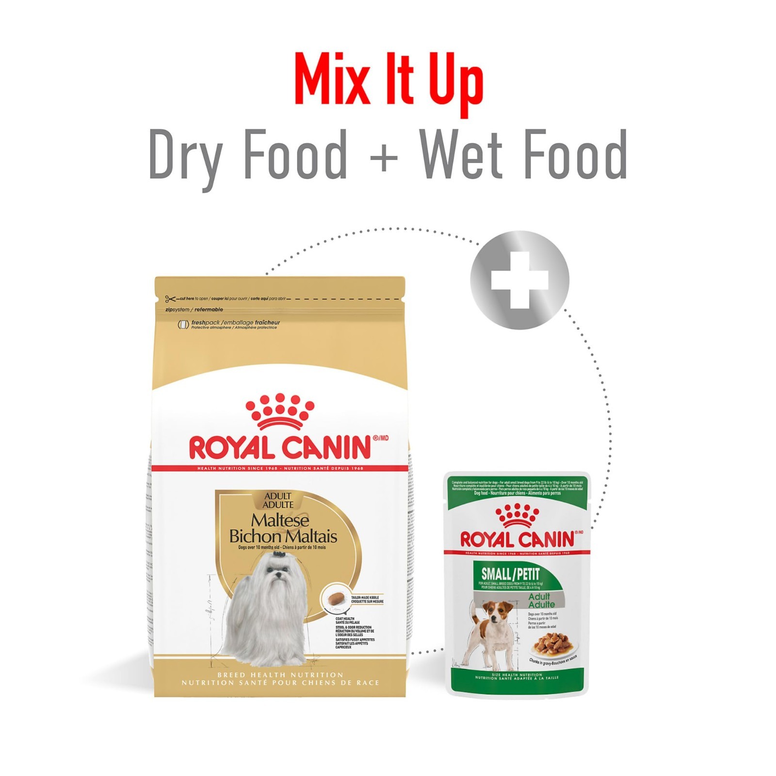 2 PACK Royal Canin Breed Health Nutrition Maltese Adult Dry Dog Food, 2.5 lb Bag