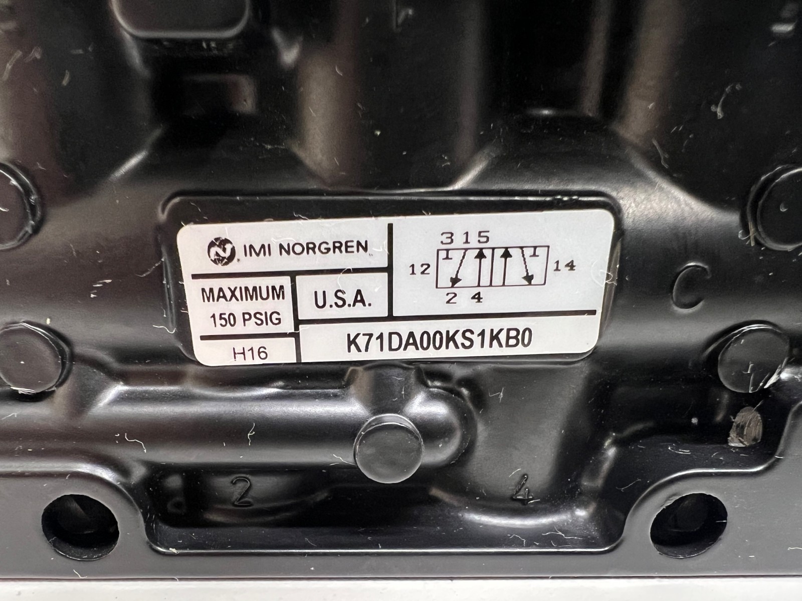 GOOD USED! IMI NORGREN 150PSIG AIR CONTROL VALVE K71DA00KS1KB0