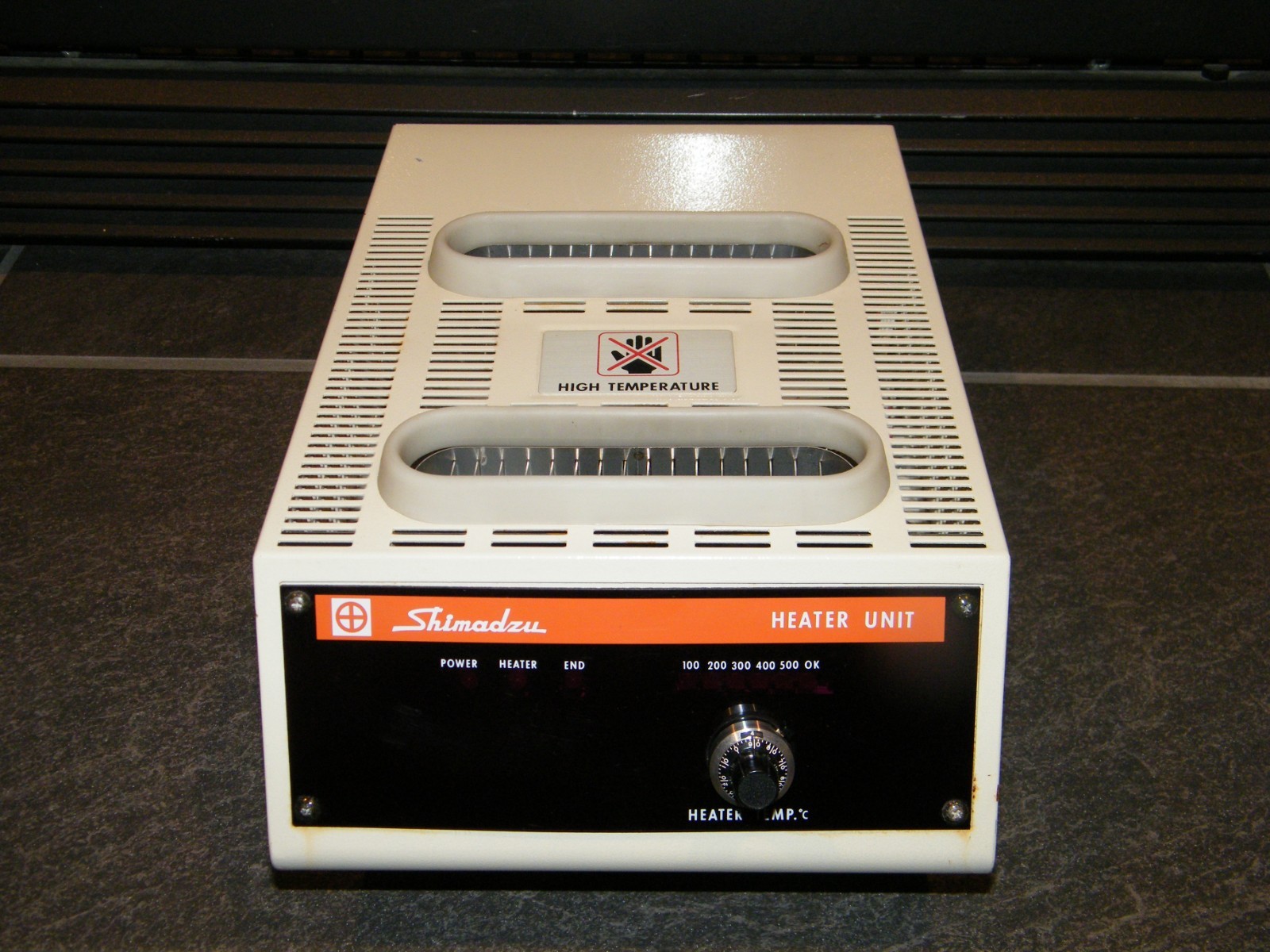 SHIMADZU HEATER UNIT; AC 117V, POWER SUPPLY NOT INCLUDED, GUARANTEED TO WORK!