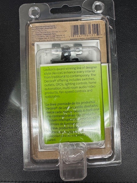 Leviton 1755-2W Combo 3 Rocker Switch: Screw & QuickWire Terminals – 15A – 120V