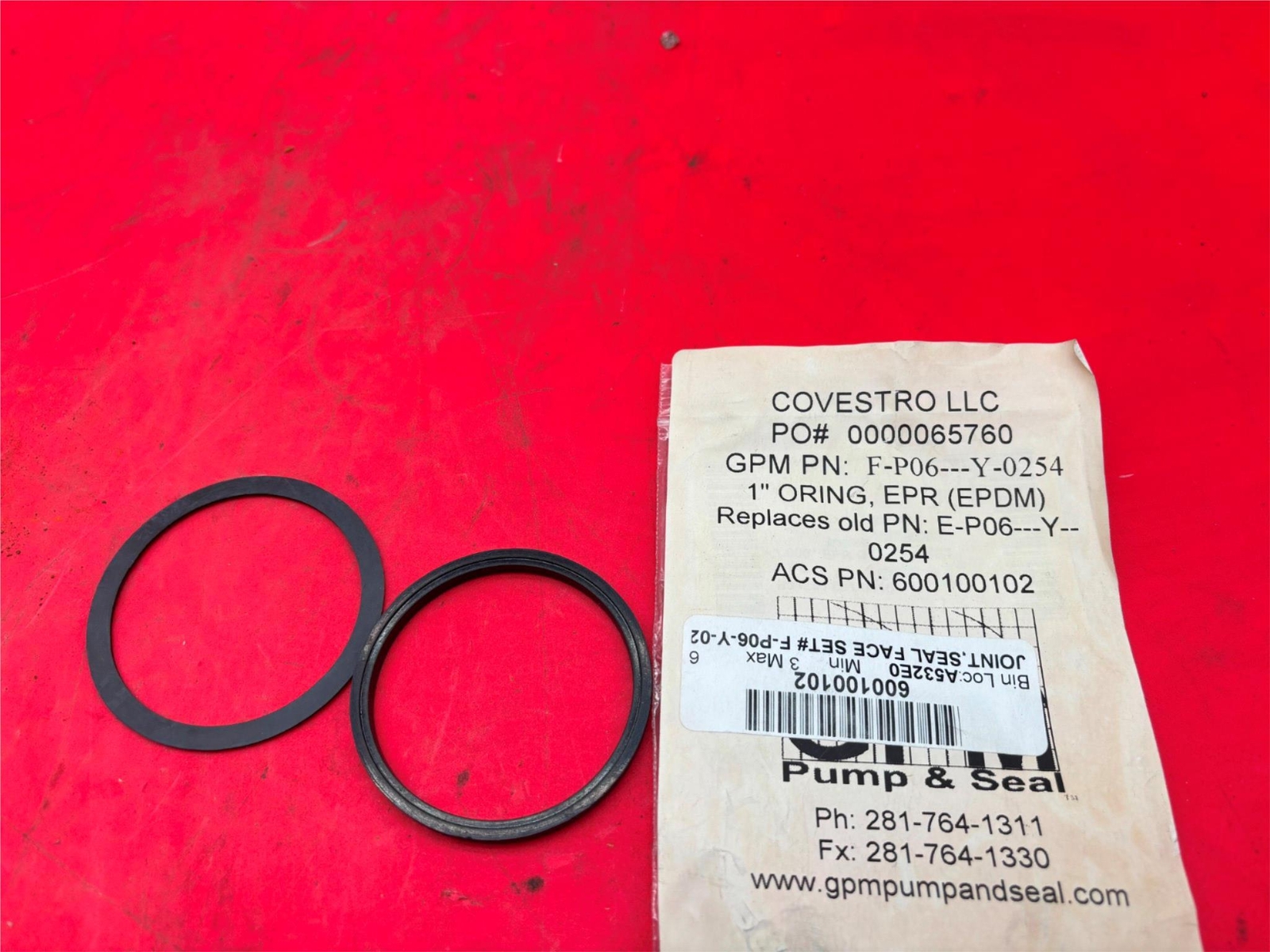 GPM Pump & Seal joint seal face set