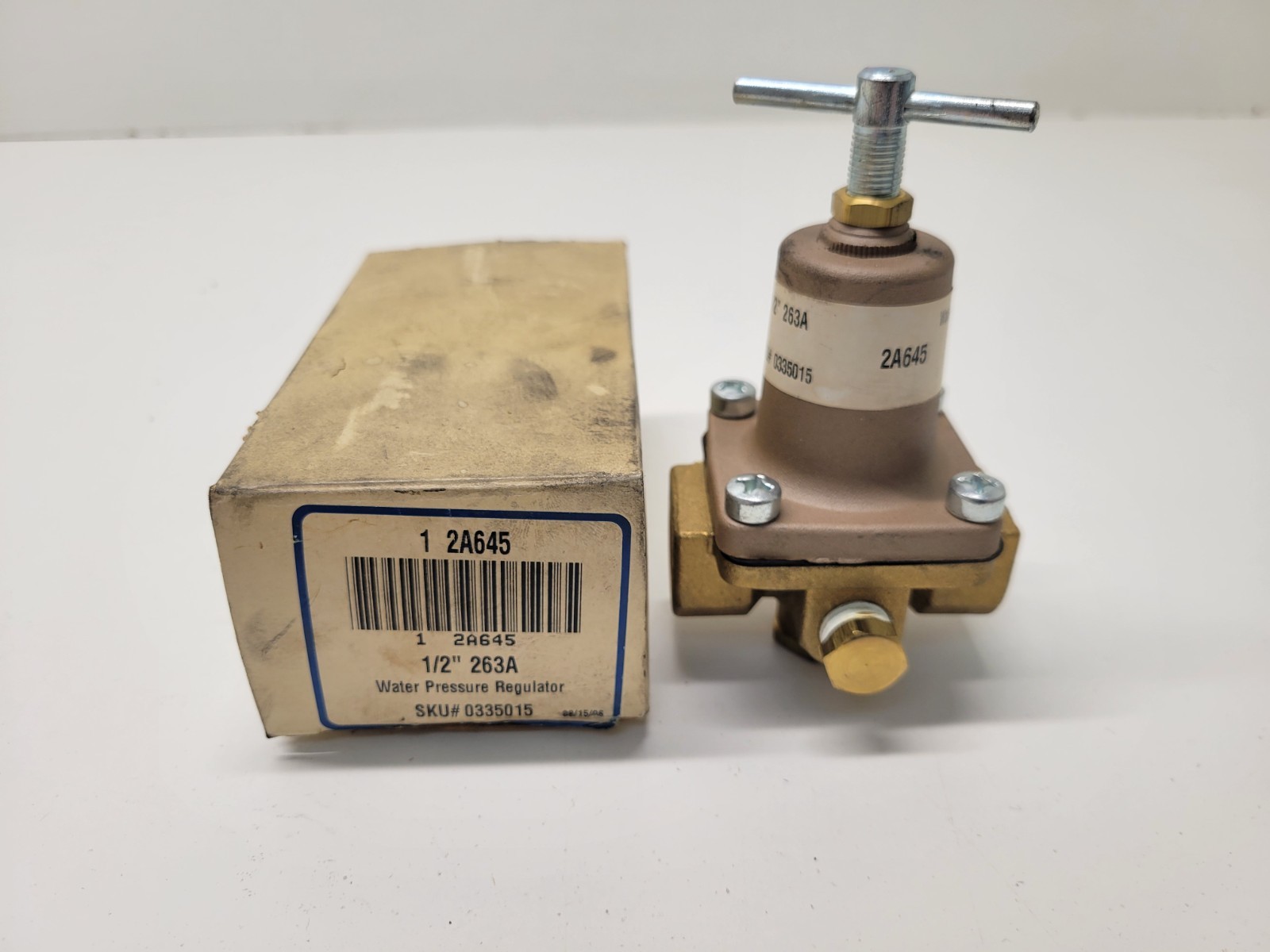 NEW IN BOX! WATTS 1/2″ 263A 3-50PSI WATER PRESSURE REGULATOR 2A645