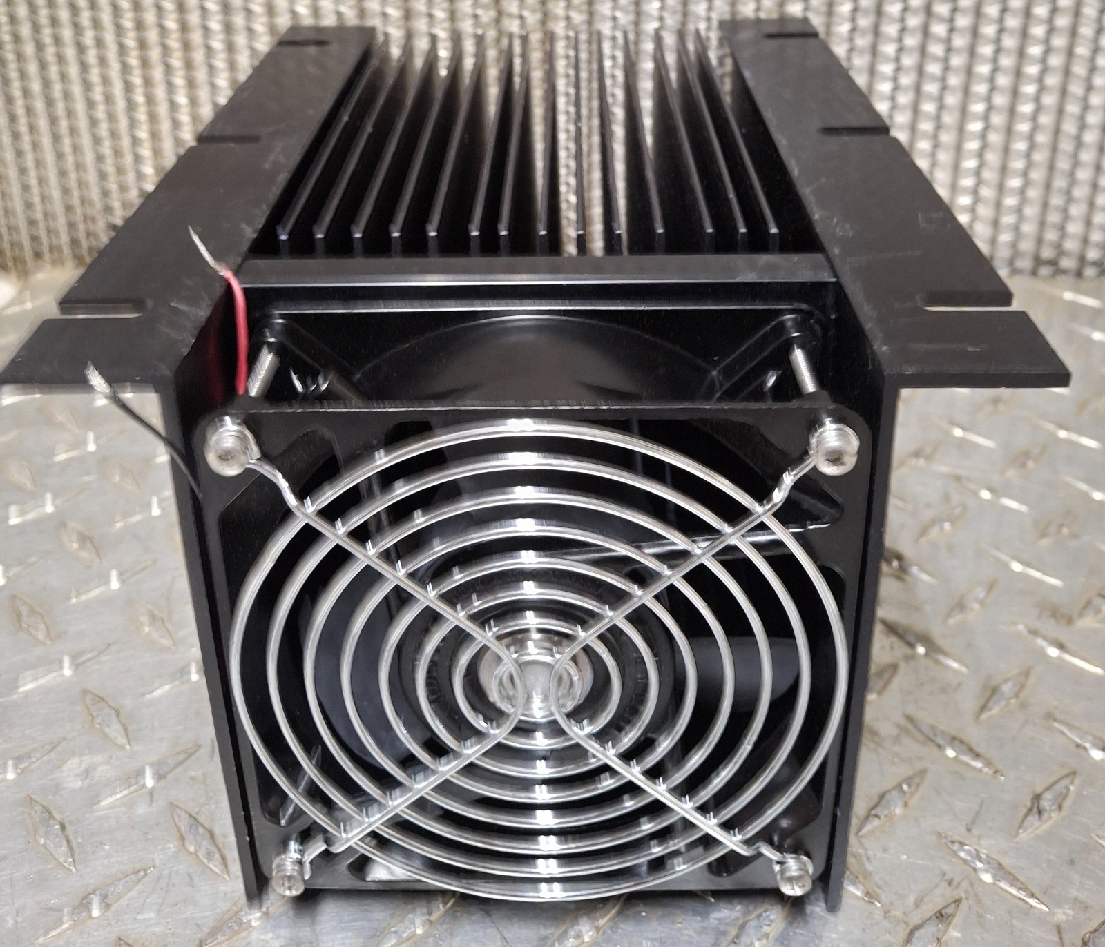 Large AL Heat Sink With Fan 120mm Heater Fan Forced Enclosure