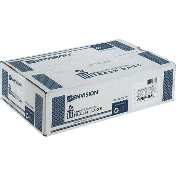 100 Pack Skilcraft 36X58 BLACK 100/BX Trash CAN LINERS, 57 Gallon