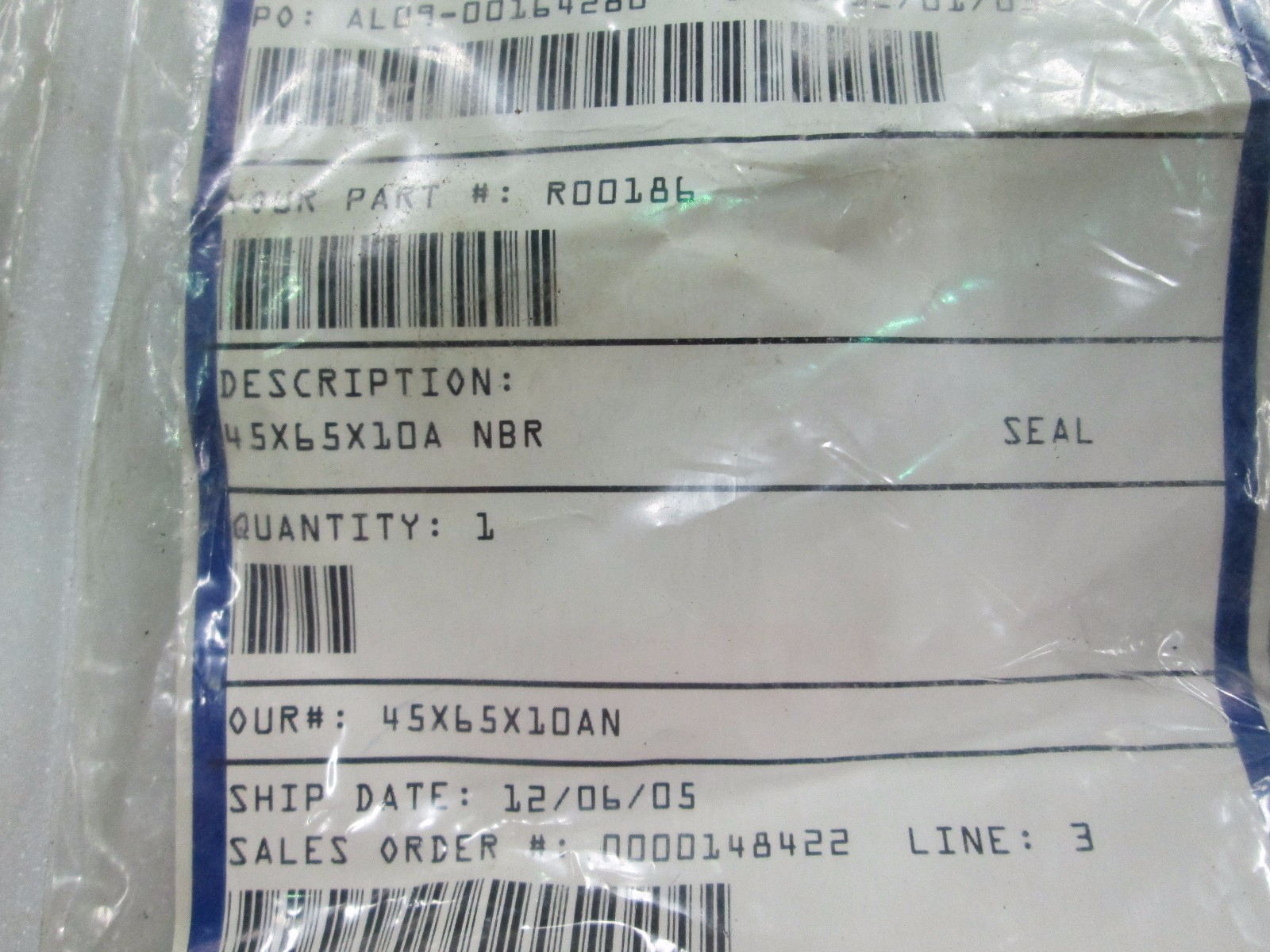 Motion Industries Oil Seal 45X65X10A NBR Nitrite Oil Seal-HMS5 Lot of 3 (NIB)