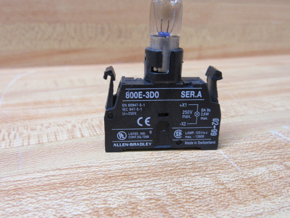 Allen Bradley 800F-MD3C Power Module W/Latch 800FMD3C W/800E-3D0