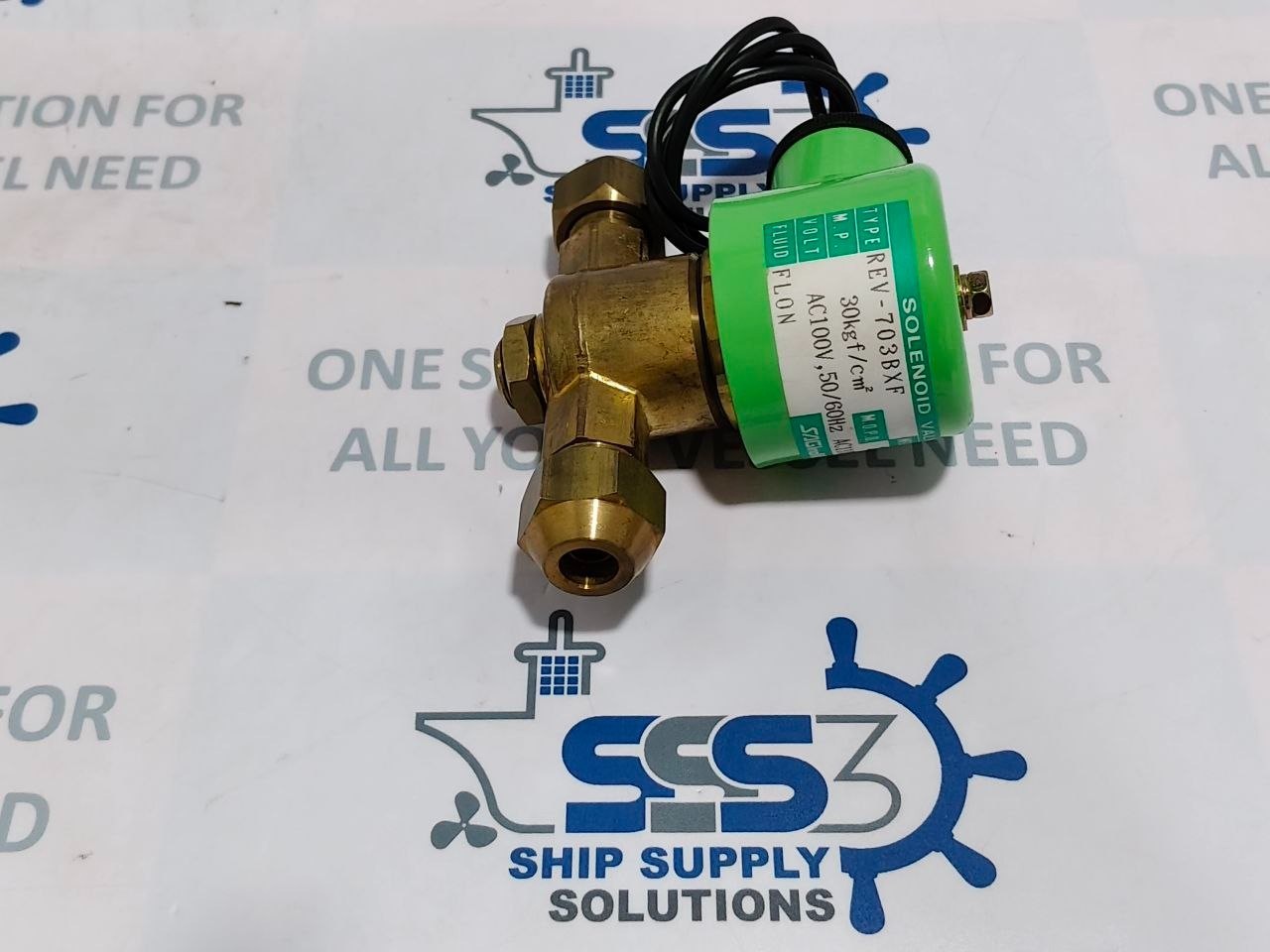 Saginomiya REV-703BXF Solenoid Valve Flon AC100V 50/60Hz 30kg f/cm² 25kg f/cm²