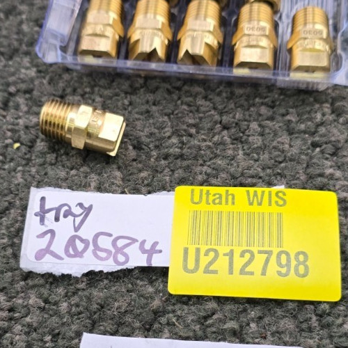 (QTY 10) SPRAYING SYSTEMS 5030: 1/4″ VEE JET SPRAY NOZZLES H1/4U