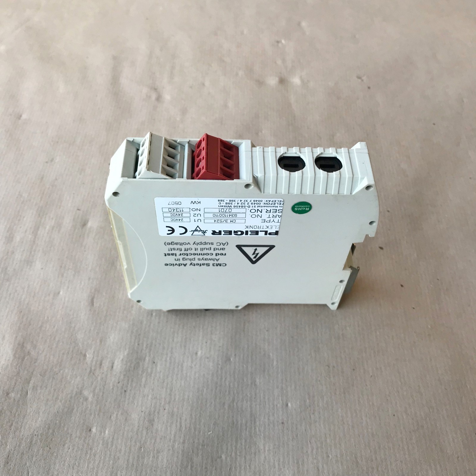 PLEIGER CM3 S24 CONTROL MODULE 9341100110