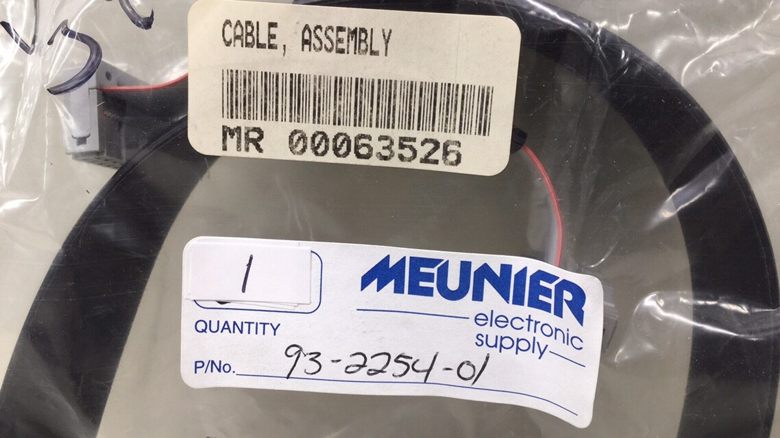 Meunier 93-2254-01 Cable Assembly 3M Ribbon J922/J935 Ends 24-1/2″ OAL 33422-1