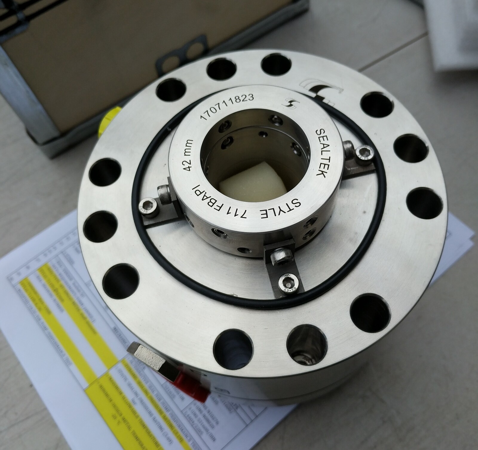 Sealtek Mechanical Seal Style 711 API682 711FBAPI042 SC/SC Q2Q2VMG6AQ2 API 682