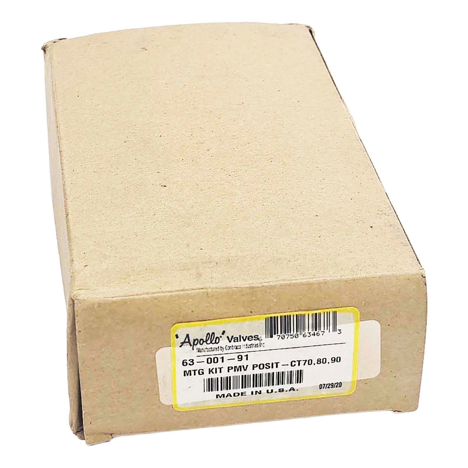 Apollo Valves 63-001-91 Mounting Kit PMV POSIT CT70,80,90