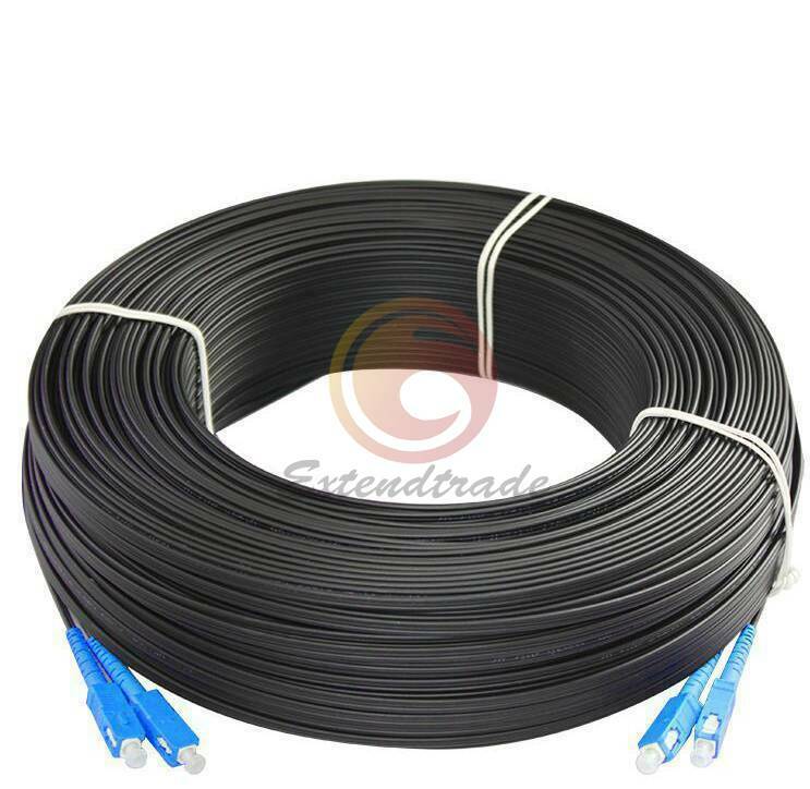 150M Outdoor SC-SC Duplex FTTH Drop Patch Cord G657 Fiber Optic Cable Jumper