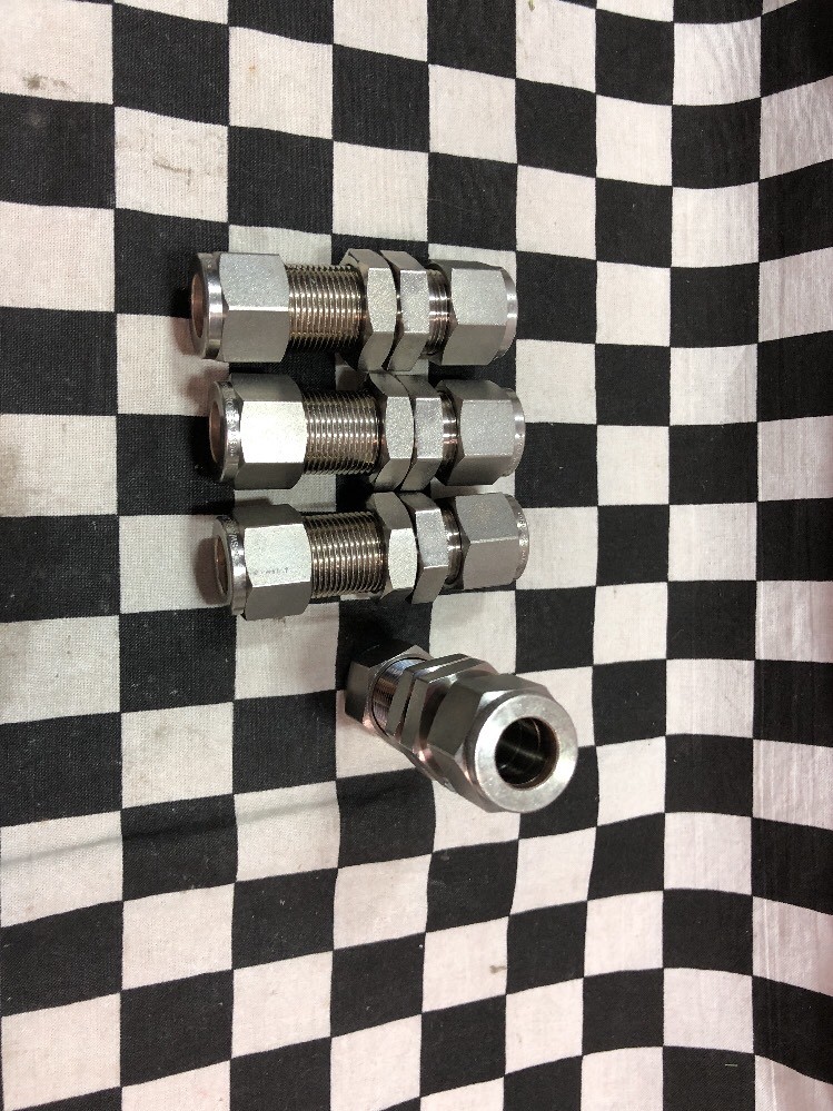 4x Swagelok Bulkhead Union 1/2″, SS-810-61, Shipsameday#102QS