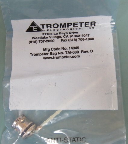 TROMPETER RFI75FL-5 Qty of 1 per Lot RF Connector Accessories TRB JK RFI Cap w/