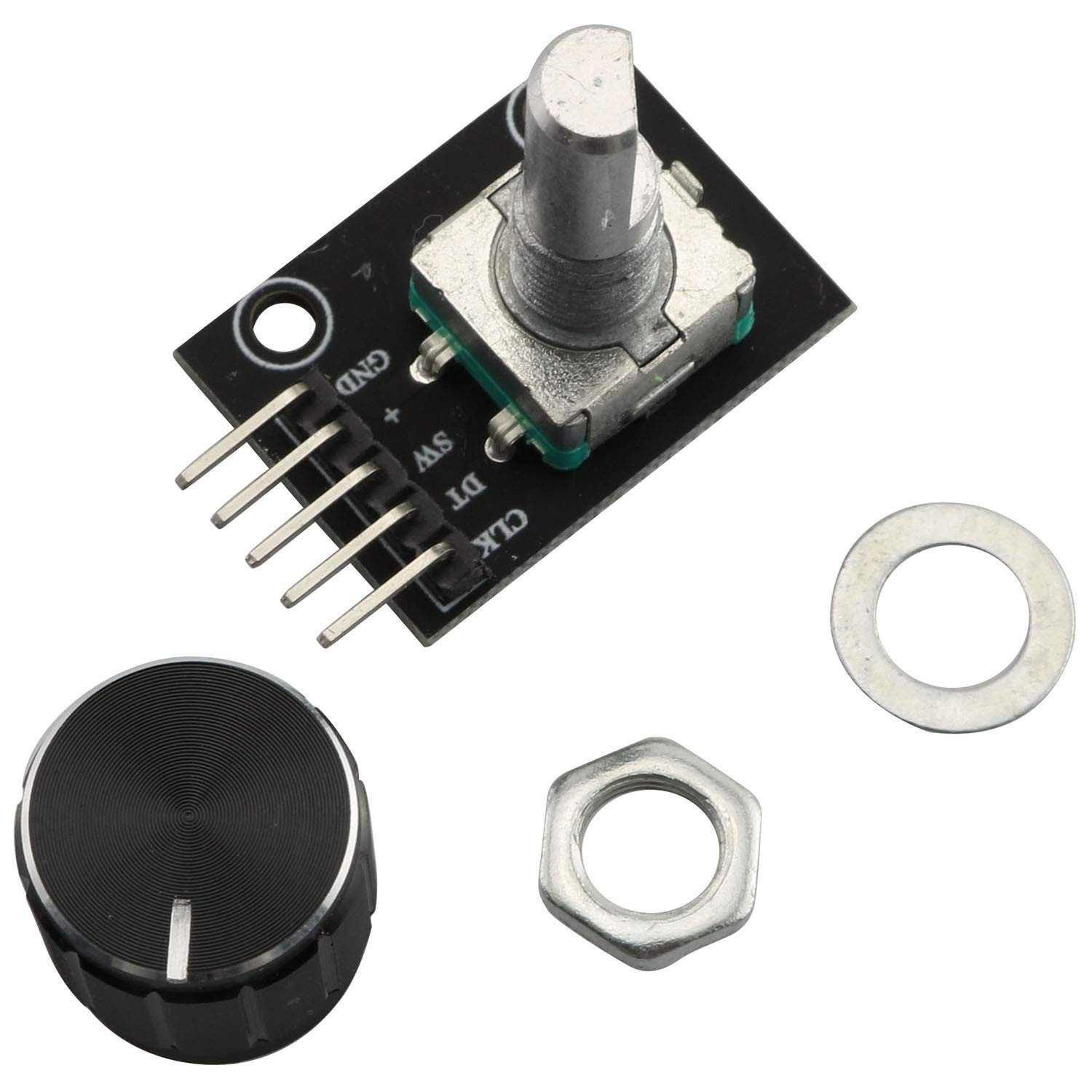 RLECS 2pcs Encoder Module Brick Sensor clickable Switch 360 Degree Rotary KY-…