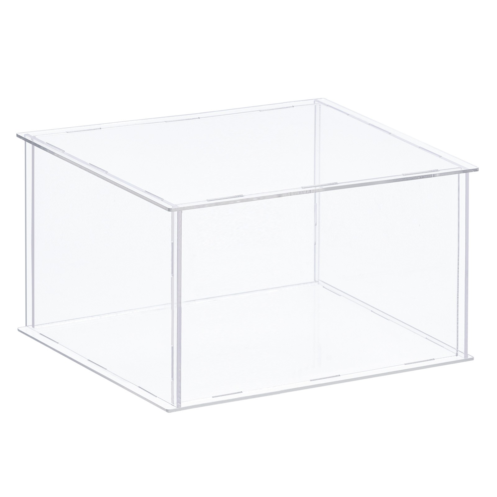 Acrylic Display Case Plastic Box Cube Storage Box Transparent 31x31x20.5cm