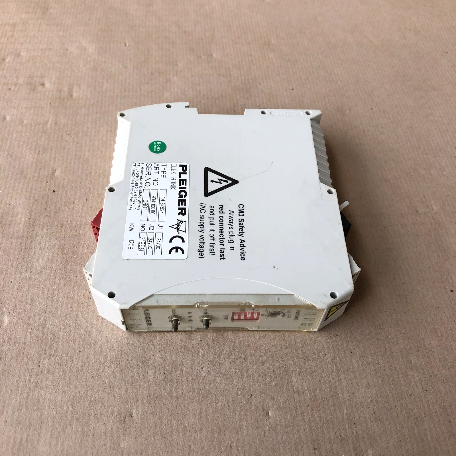 PLEIGER CM3/S24 CONTROL MODULE 9341100110