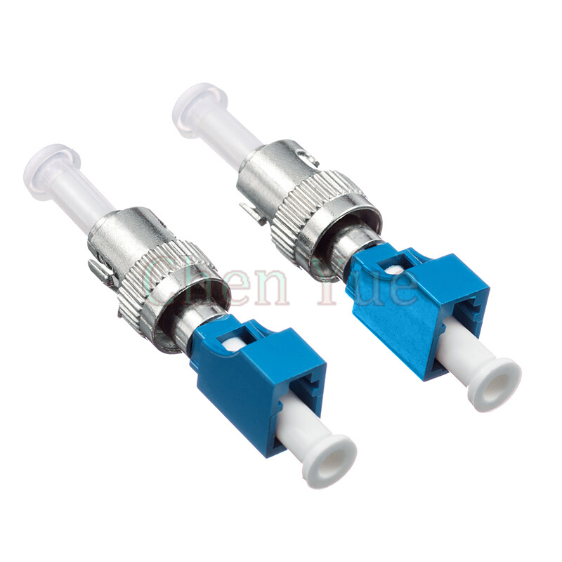 2pcs LC Female to ST Male Fiber Optic Adapter Single mode LC-ST Hybrid Adapter