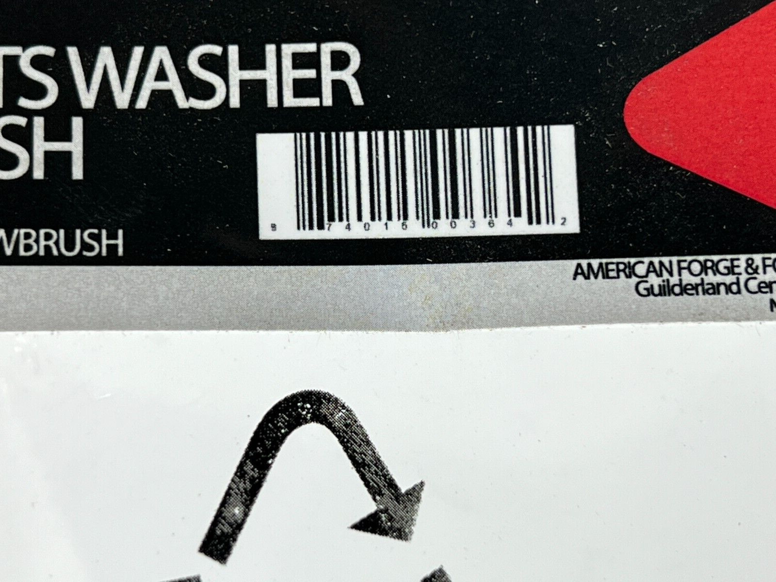 AFF Flo-Thru Parts Washer Brush, 10″L x 1.5″W, PWBRUSH