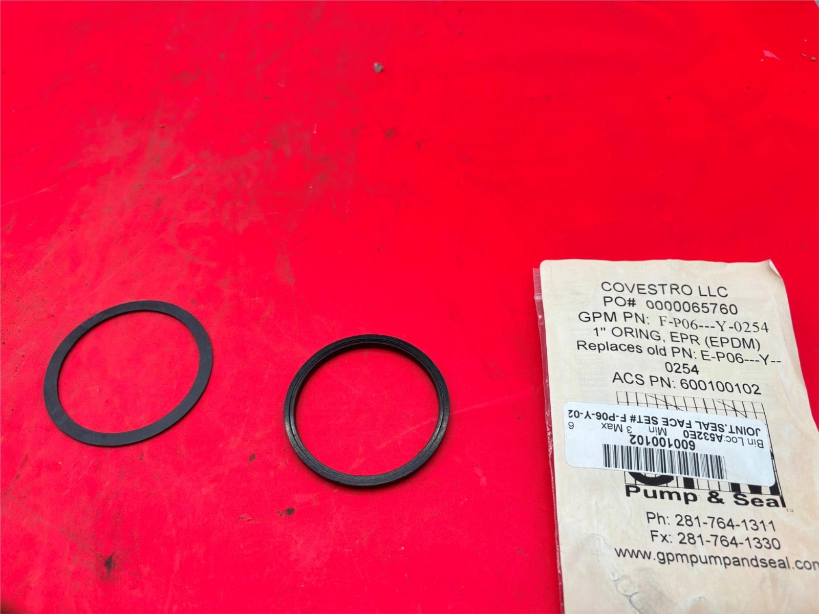 GPM Pump & Seal joint seal face set