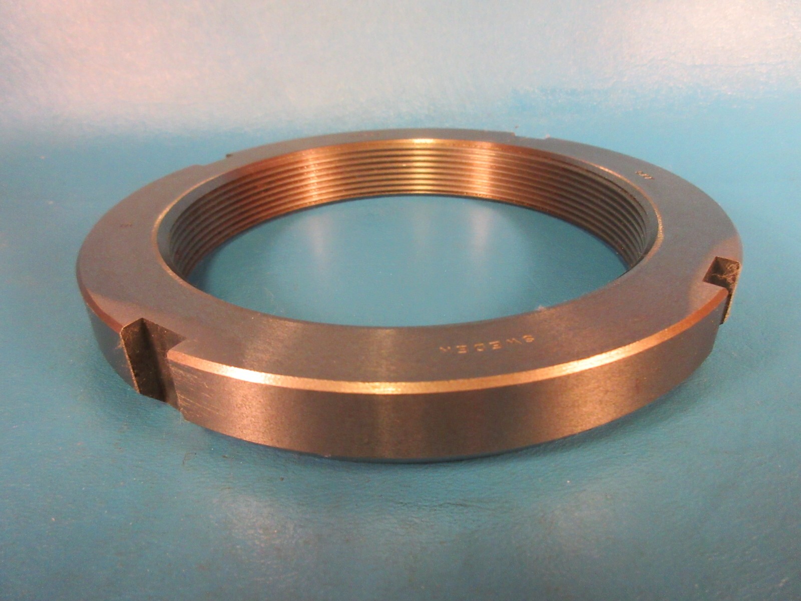 SKF AN24 Right Hand Standard Locknut, M120 Thread, 12 Threads per Inch, Steel