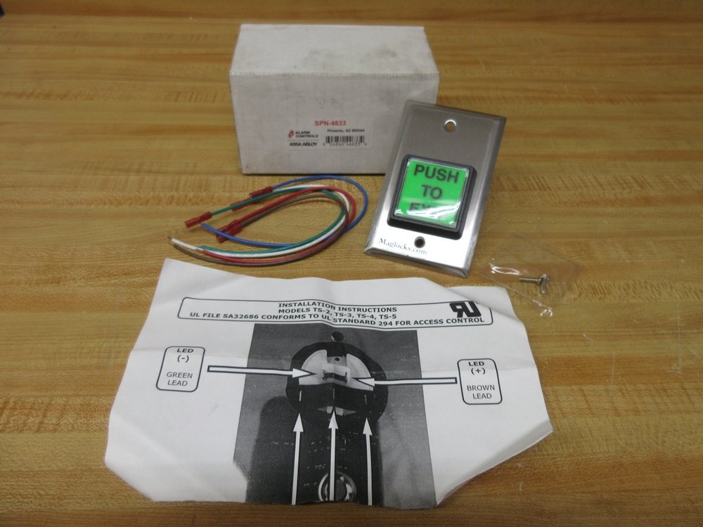 Alarm Controls SPN-4633 Maglocks Push Button SPN4633