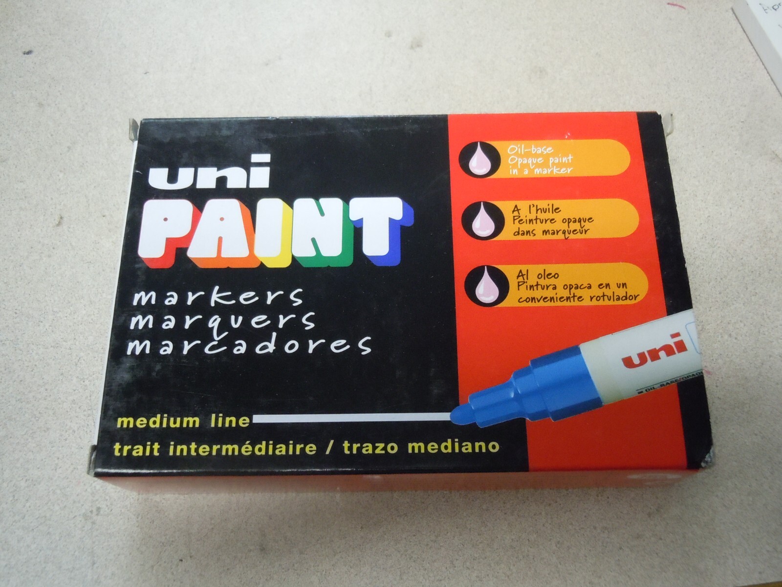 Uni-Paint PX-20 Oil-Based Medium Point Marker, 63613 White 12 pack
