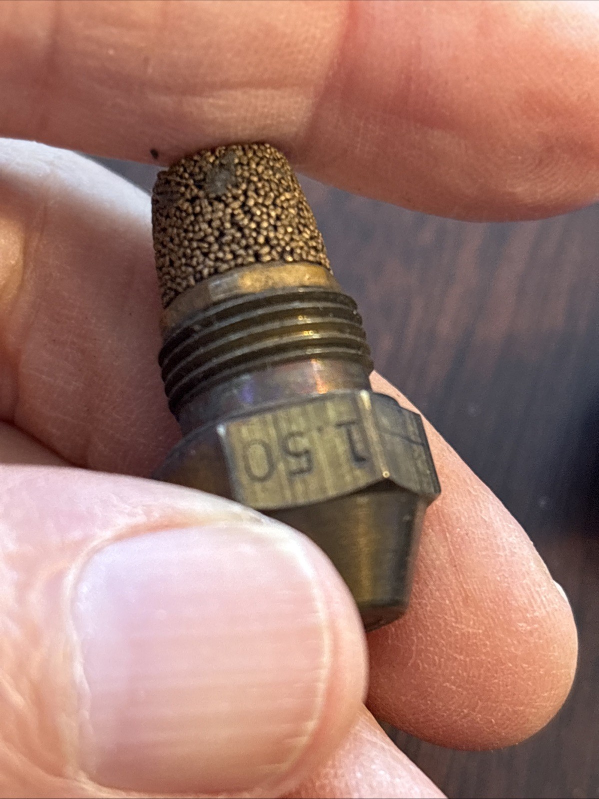 Delavan BRASS FITTING WITH FILTER 1.50 80 Degree B. B86