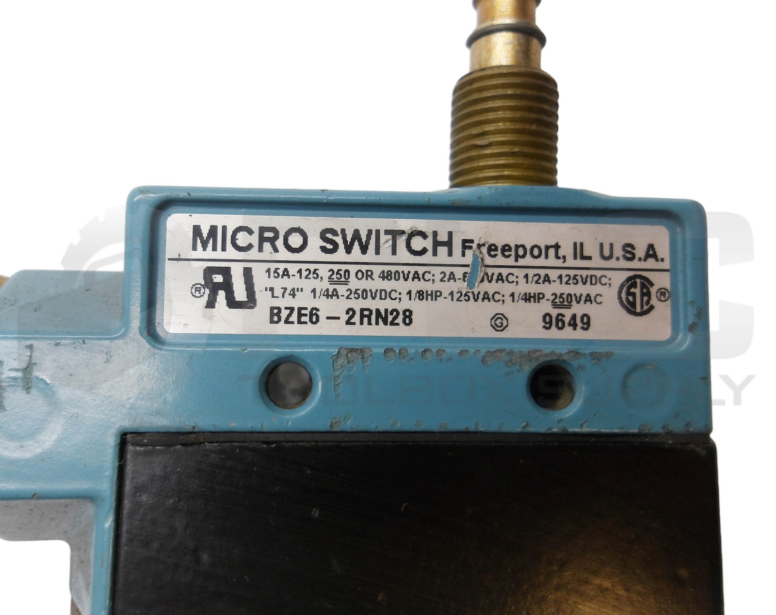 MICRO SWITCH BZE6-2RN28 LIMIT SWITCH 15A 480VAC 250VDC