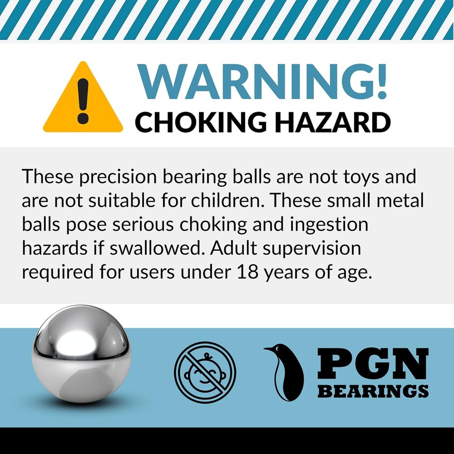 (100 Pieces) PGN – 3/4″ Inch (0.75″) Precision Steel Bearing Balls G100 100