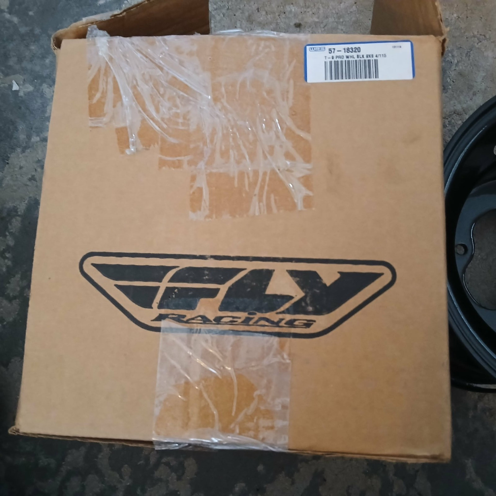 WPS #57-18320 REAR T-9 PRO WHEEL BLACK 9×8 4/115 NEW FREE SHIPPING