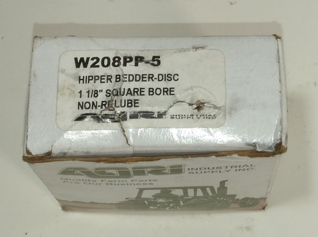 1 NEW AGRI W208PP-5 1 1/8″ SQUARE BORE AGRICULTURE BALL BEARING NIB *MAKE OFFER*