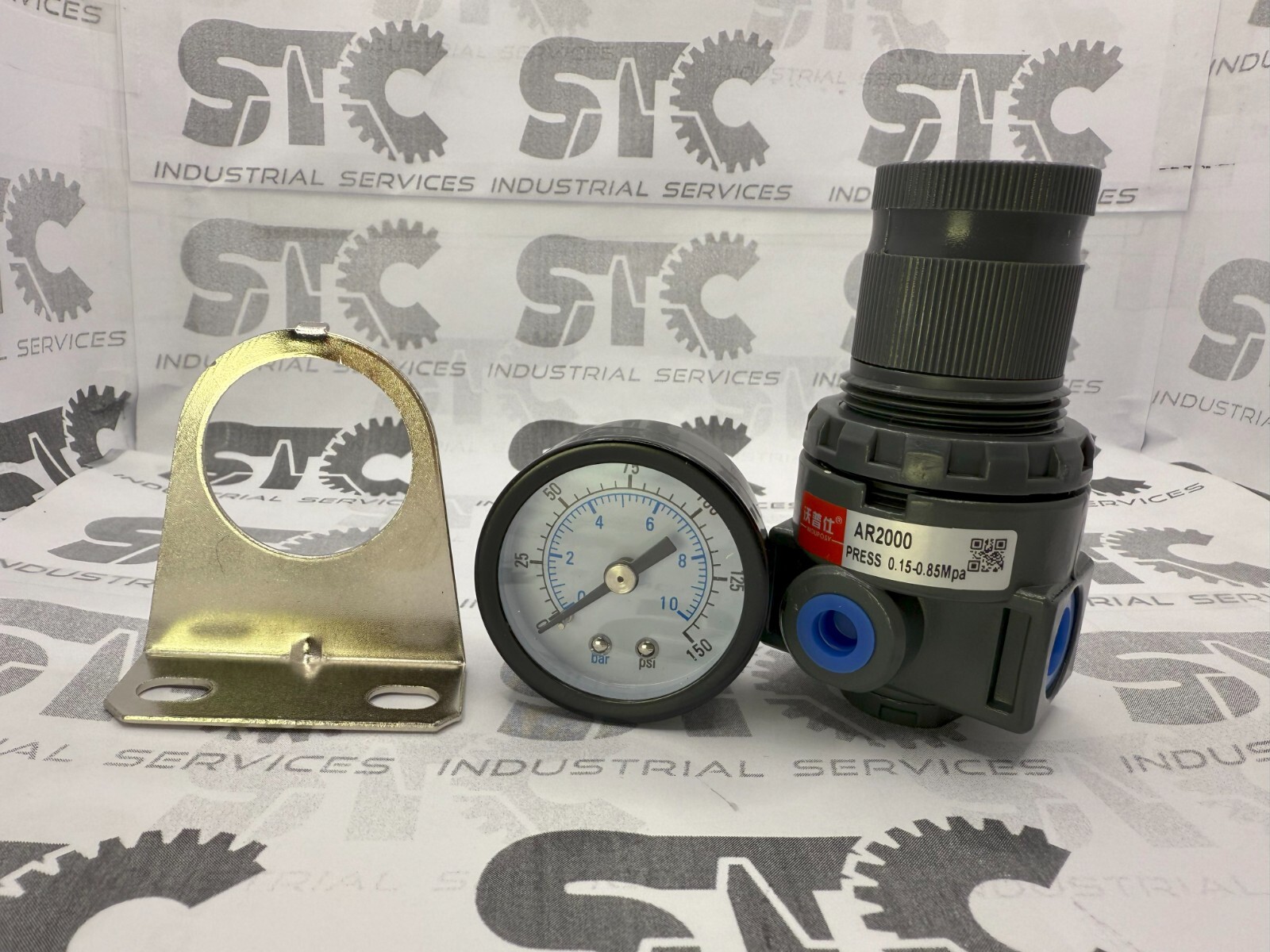 Air pressure regulator 1/4″ with PSI Gauge AR2000 Great Quality Fast Shipping