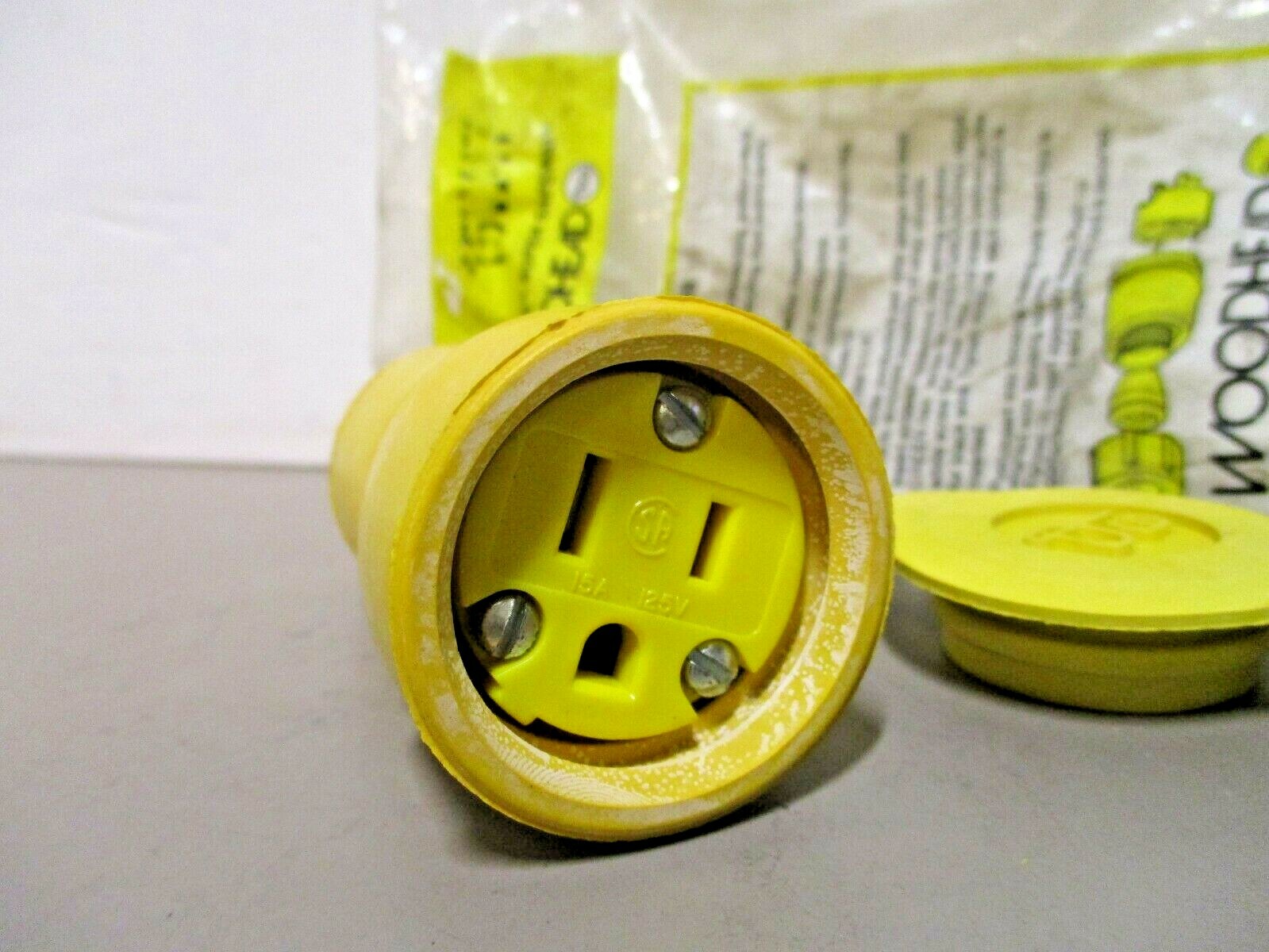 Woodhead 15W47 Rubber Watertite Female Connector Plug