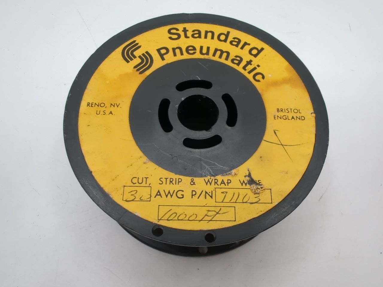 Vintage Alpha & Standard Pneumatic Hookup Wire Spools 1000ft Lot – RD83