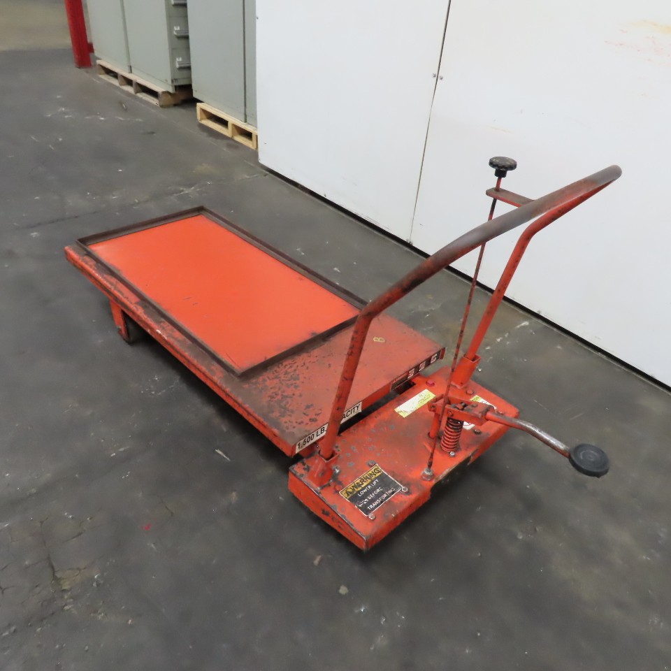 Presto XP36-15 1500Lbs Capacity Manual Hydraulic Rolling Lift Table Cart 24″x48″