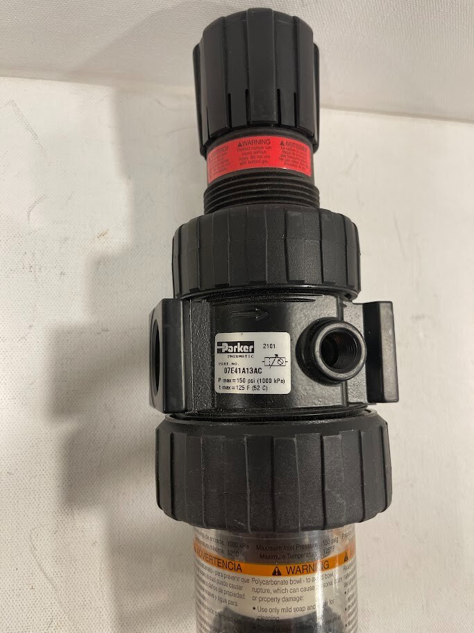 New – Parker 07E41A13AC FILTER / REGULATOR 3/4IN NPT PORT 125PSIG
