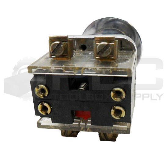 FURNAS ELECTRIC 52PA 3ACU /B PUSH BUTTON W/52BAL CONTACT BLOCK W/ 52BAU