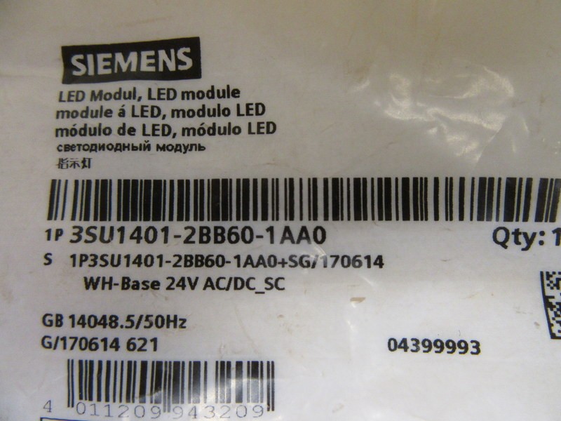 Siemens 3SU1401-2BB60-1AA0 LED Lamp Module