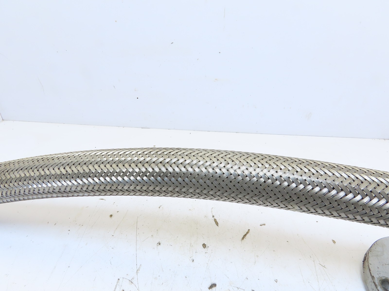 1-1/2×28″ 1-7/8-12 -24 JIC 37 Flare Braided SS Metal Flex Pipe C/S 2-1/2″ Flange