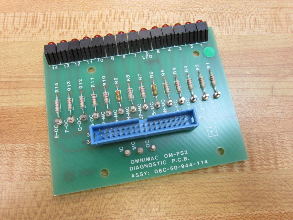 Omnimac 08C-50-944-114 OM-PS2 Diagnostic PCB 08C50944114